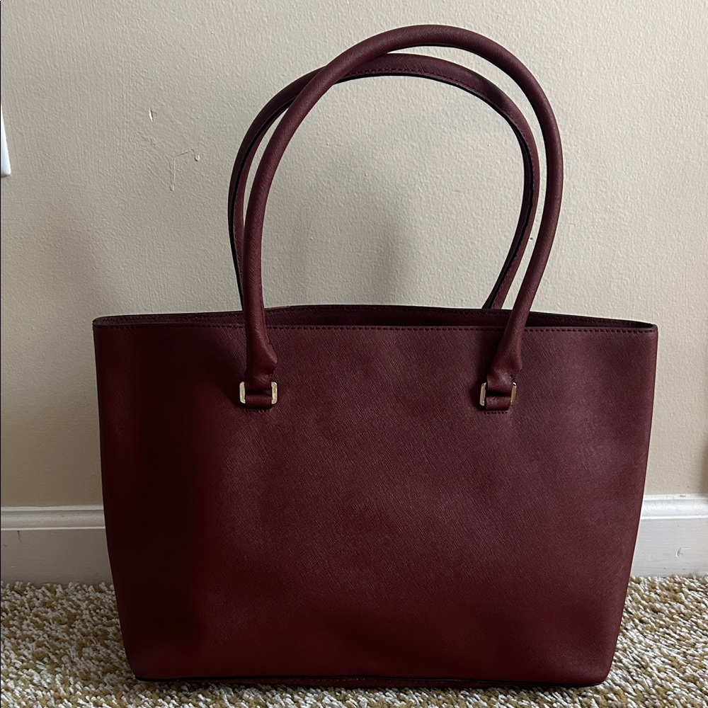 Kate Spade Deep Red Tote Bag - Picture 3 of 6
